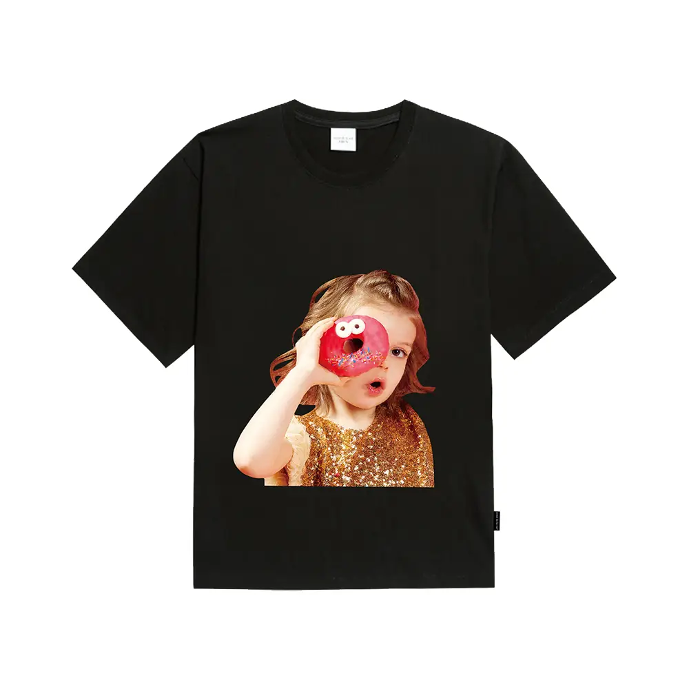 acmé de la vie Cartoon Rabbit T-Shirt Black – voilà.id