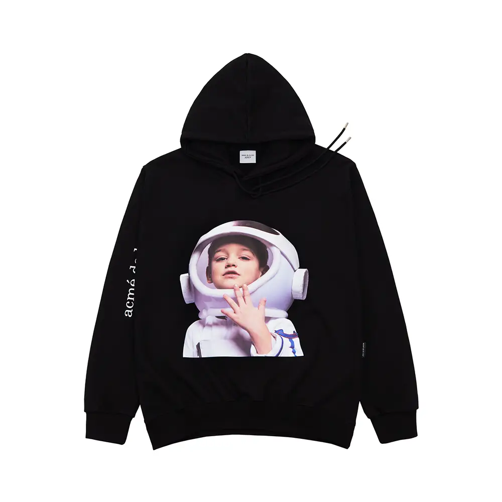 さらに100円引き◆ACME DE LA VIE◆BLOCK BEAR HOODIE acmé de la vie ADLV TEDDY BEAR (BEAR DOLL) HOODIE BLACK