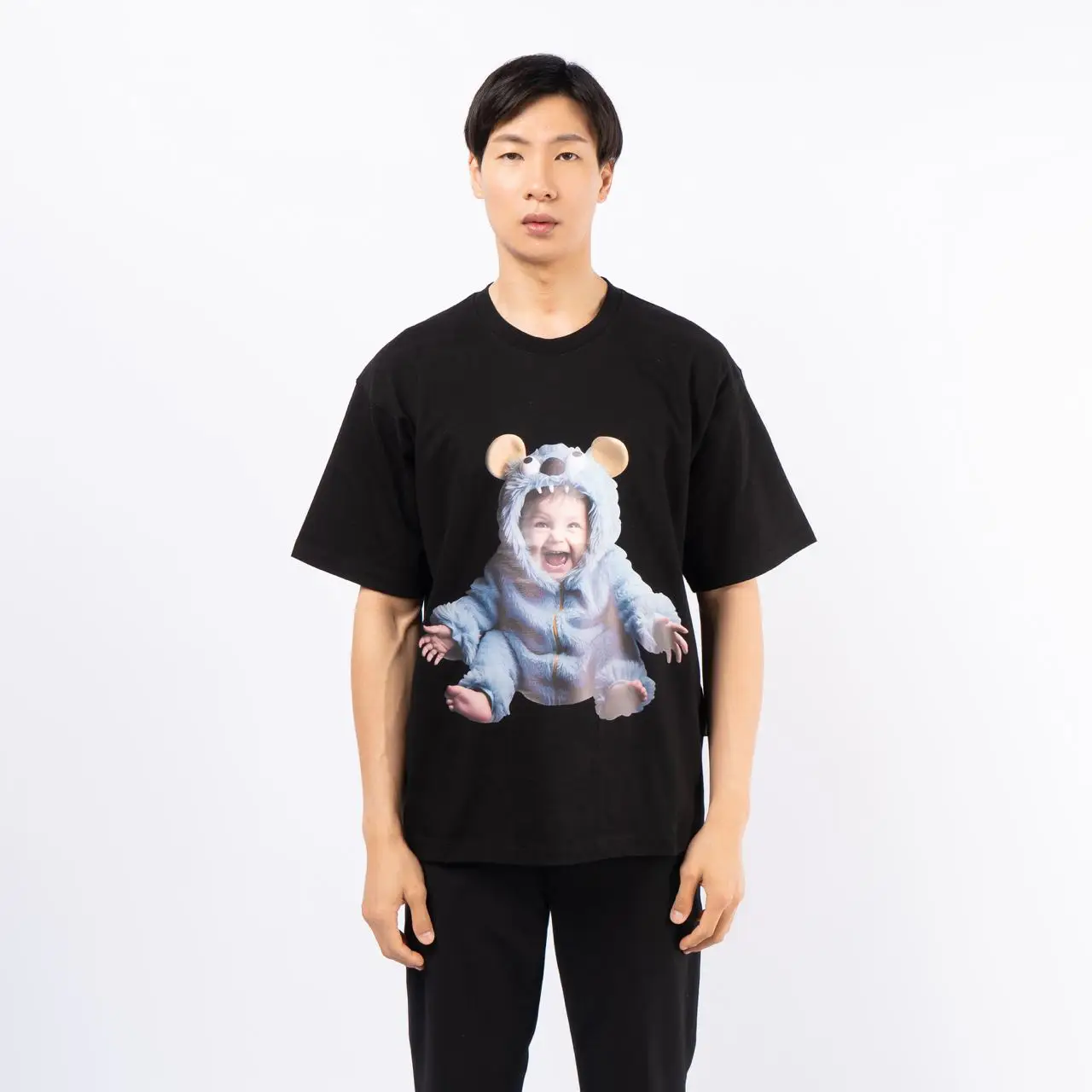 acmé de la vie Baby Face Monster T-Shirt Black – voilà.id