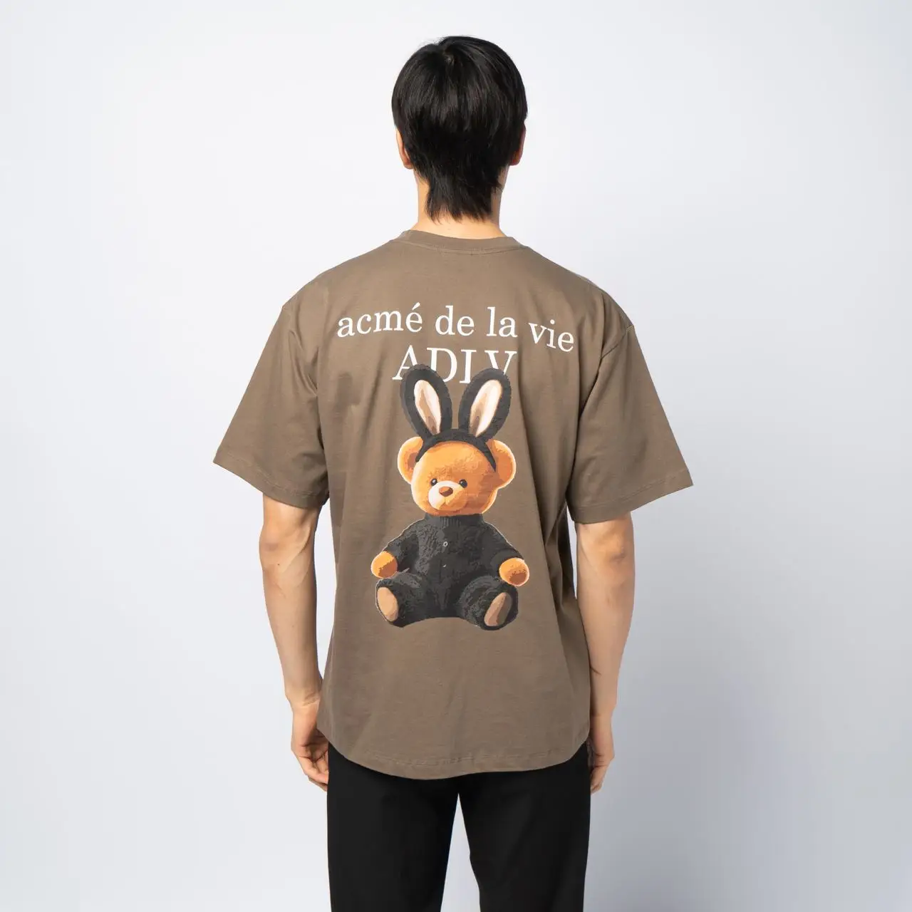 acmé de la vie Rabbit Bear Doll T-Shirt Cocoa – voilà.id