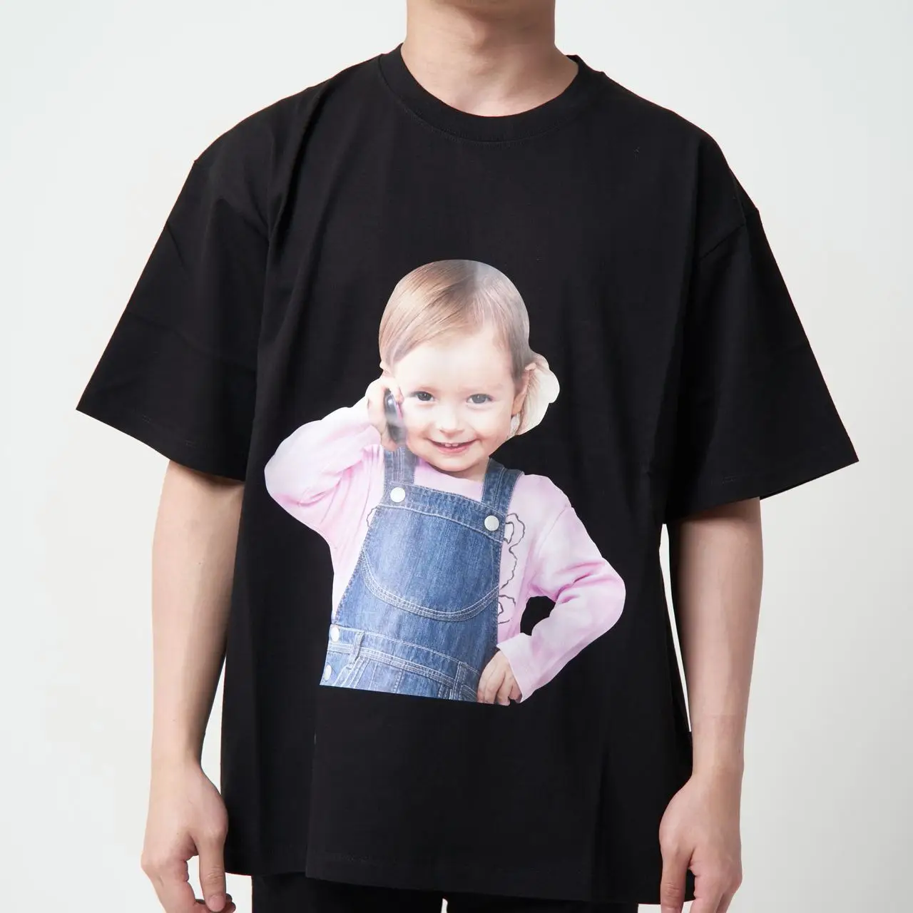 Tシャツ・カットソー ACME DE LA VIE BABY FACE TELEPHONE GIRL SHORT SLEEVE 4BUK090 Acme De La Vie ADLV Baby Face Telephone Girl T-shirt Black