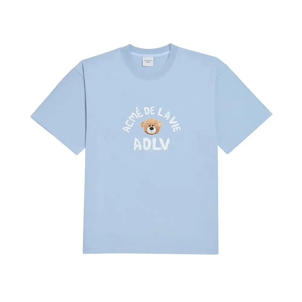 ★【acme'de la vie】★L LINE BEAR SHORT SLEEVE T-SHIR.T acme de la vie Unisex Metal Line Bear Short Sleeve Tee Shirt