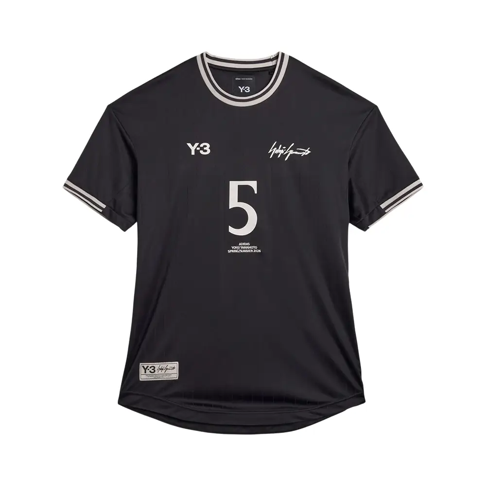 Y-3 FOOTBALL 5 ベリンガム ジャージー ブラック M Y-3 Jude Bellingham Soccer Short Sleeve Jersey Black – voilà.id