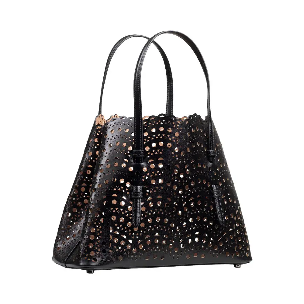 ALAIA☆MINA 25 2WAY トート クロスバッグ BLACK Alaïa Mina 25 Leather top Handle bag - Black - One Size ALAÏA