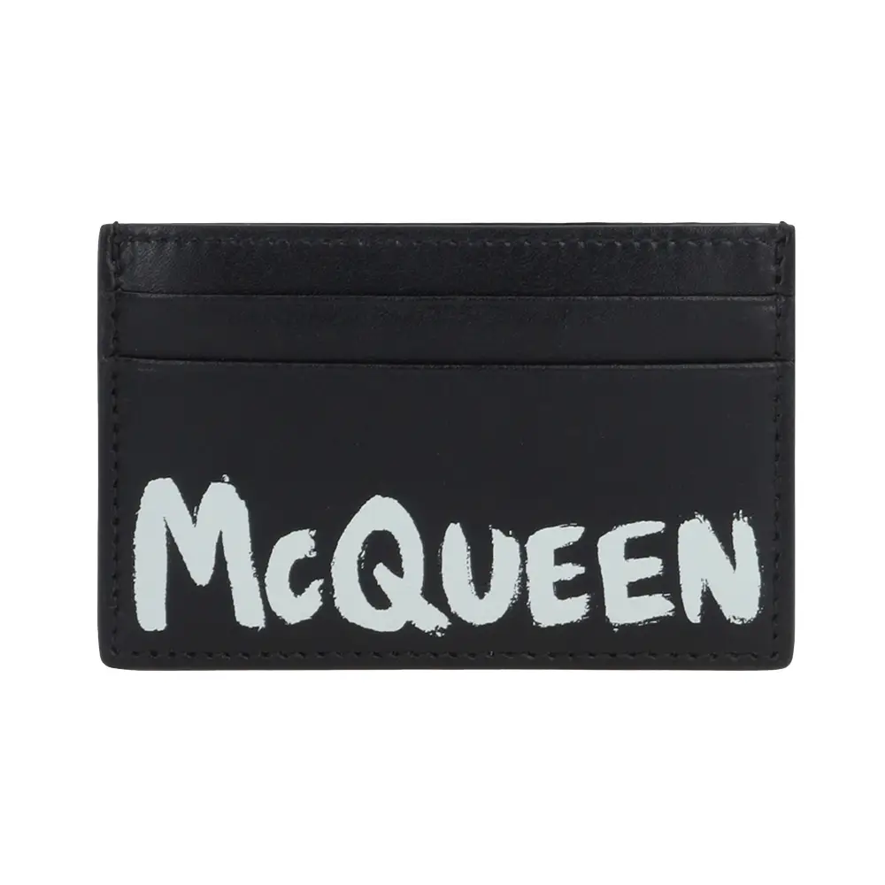 [Alexander McQueen] Graffiti Card Holder - ☆送料込☆ ALEXANDER McQUEEN Graffiti Edge Tote in Black/Off White | eBay