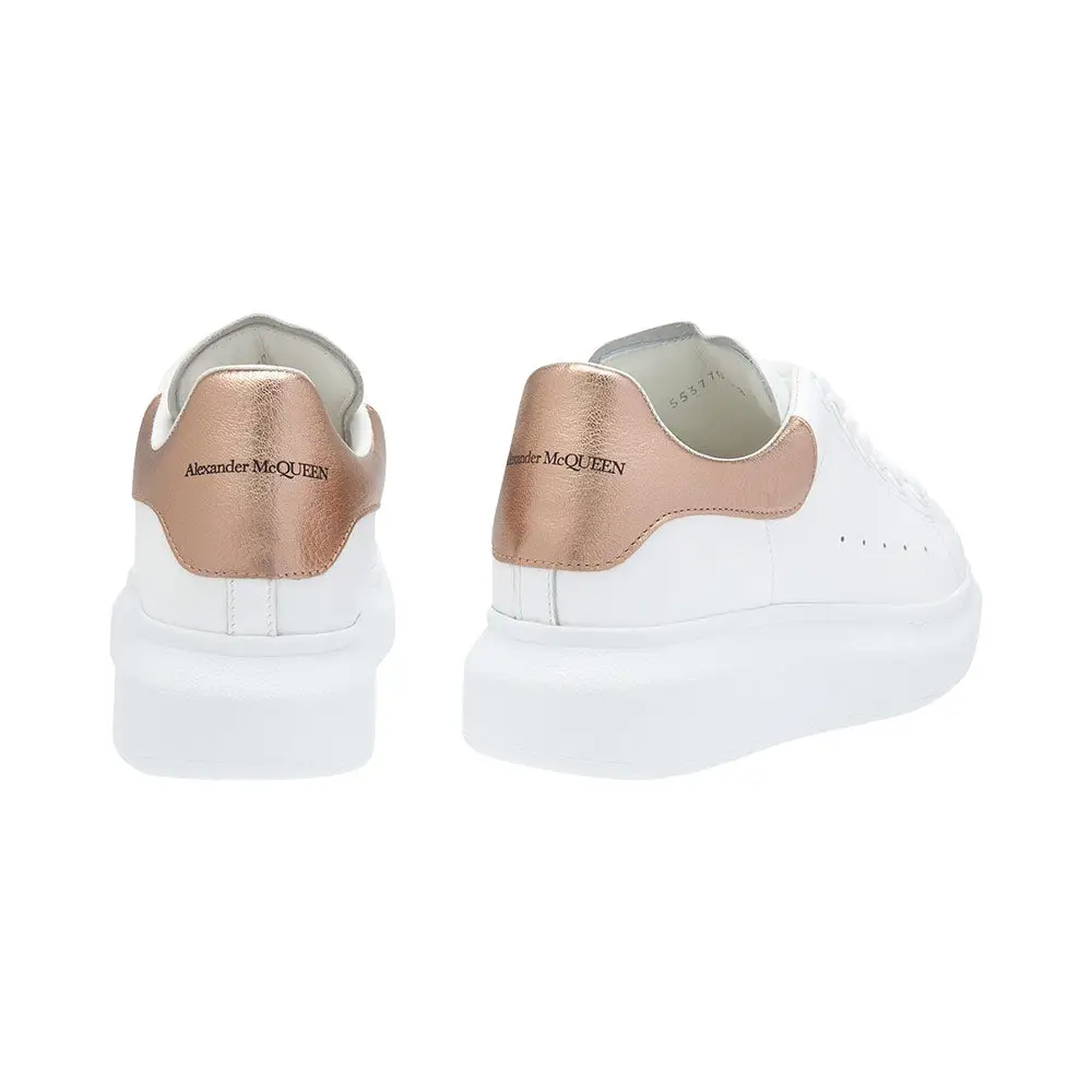 Alexander mcqueen sneakers rose gold hot sale