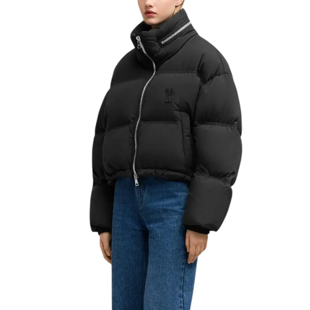 ★AMI PARIS★Technical Canvas Ami de coeur Down Jacket★ AMI Paris RED AMI DE COEUR SWEATER Grey | BSTN Store