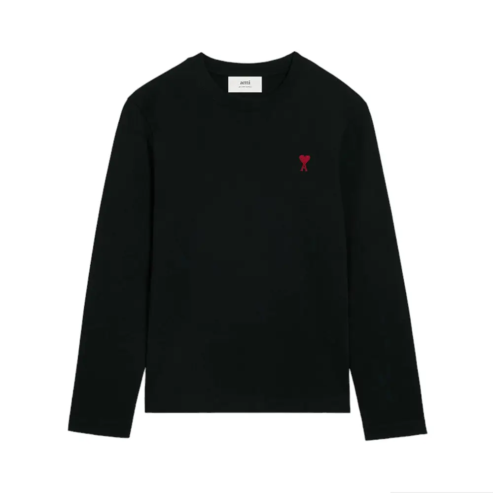 ★AMl PARlS★ AMI UTS024 726 001 Logo Print Unisex Short Sle AMI T-Shirt