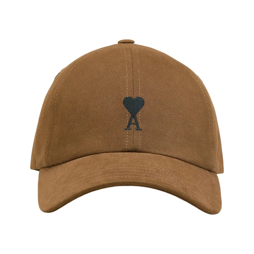 AMI Paris Red Ami De Coeur Embroidery Cap Black – voilà.id