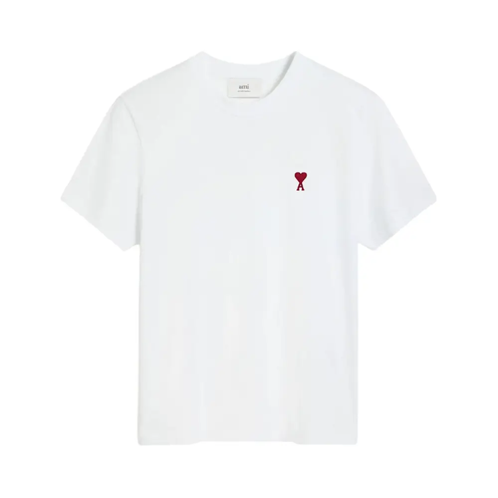 Balmain Flock Coin Red Logo T-Shirt White – voilà.id