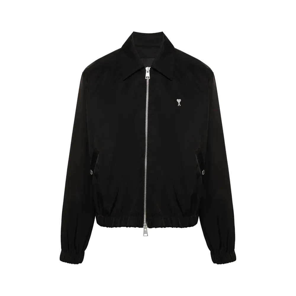 【ami】 Heart logo padded jacket - black AMI Paris Ami De Coeur Down Jacket Black – voilà.id