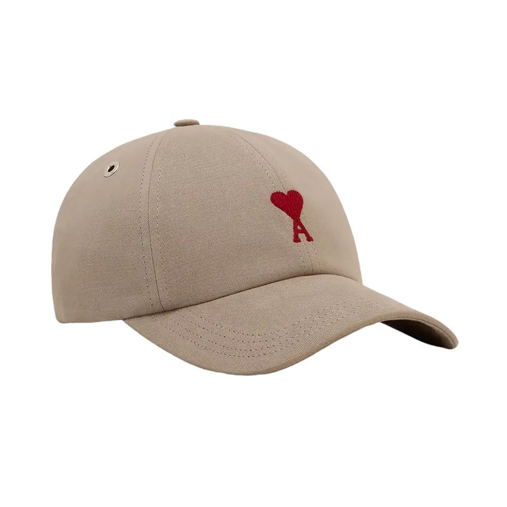 AMI Paris Red Ami De Coeur Embroidery Cap Light Taupe – voilà.id AMI Paris Red Ami De Coeur Embroidery Cap Light Taupe – voilà.id