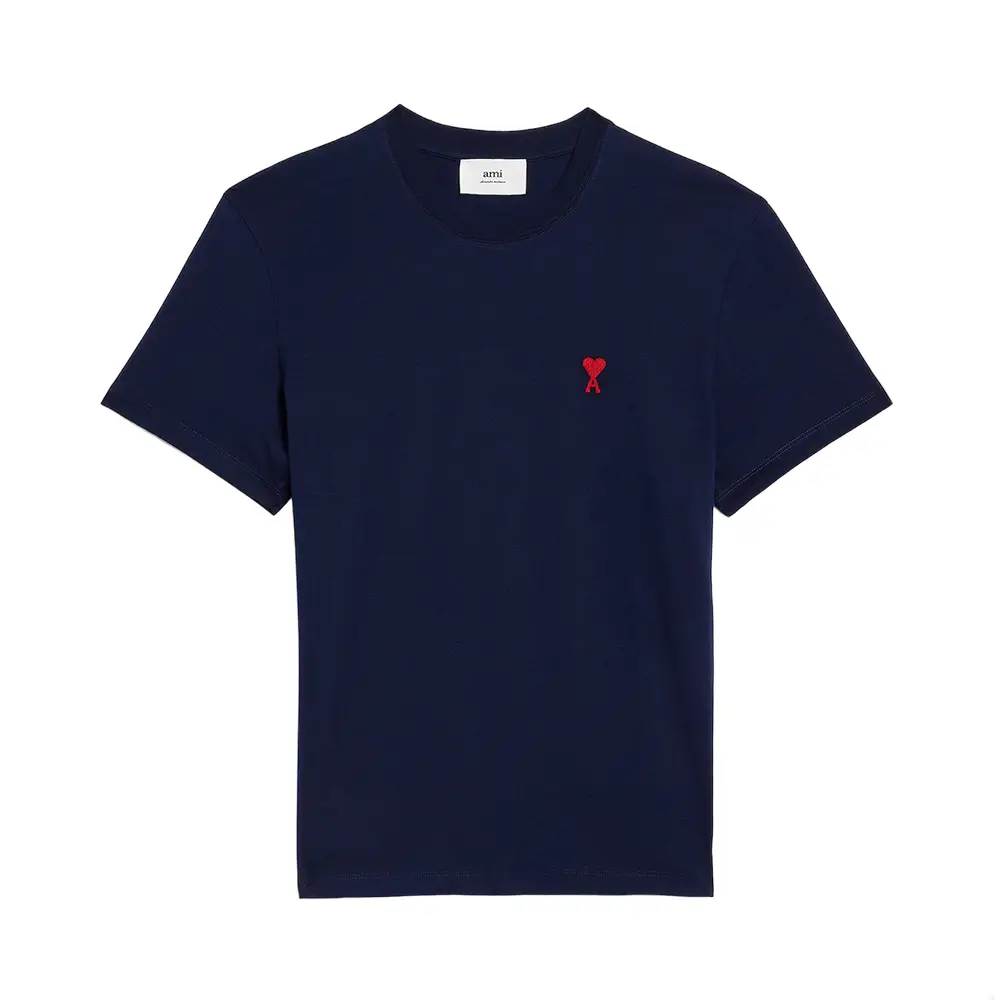 AMI Paris Red Ami De Coeur T-Shirt Black – voilà.id