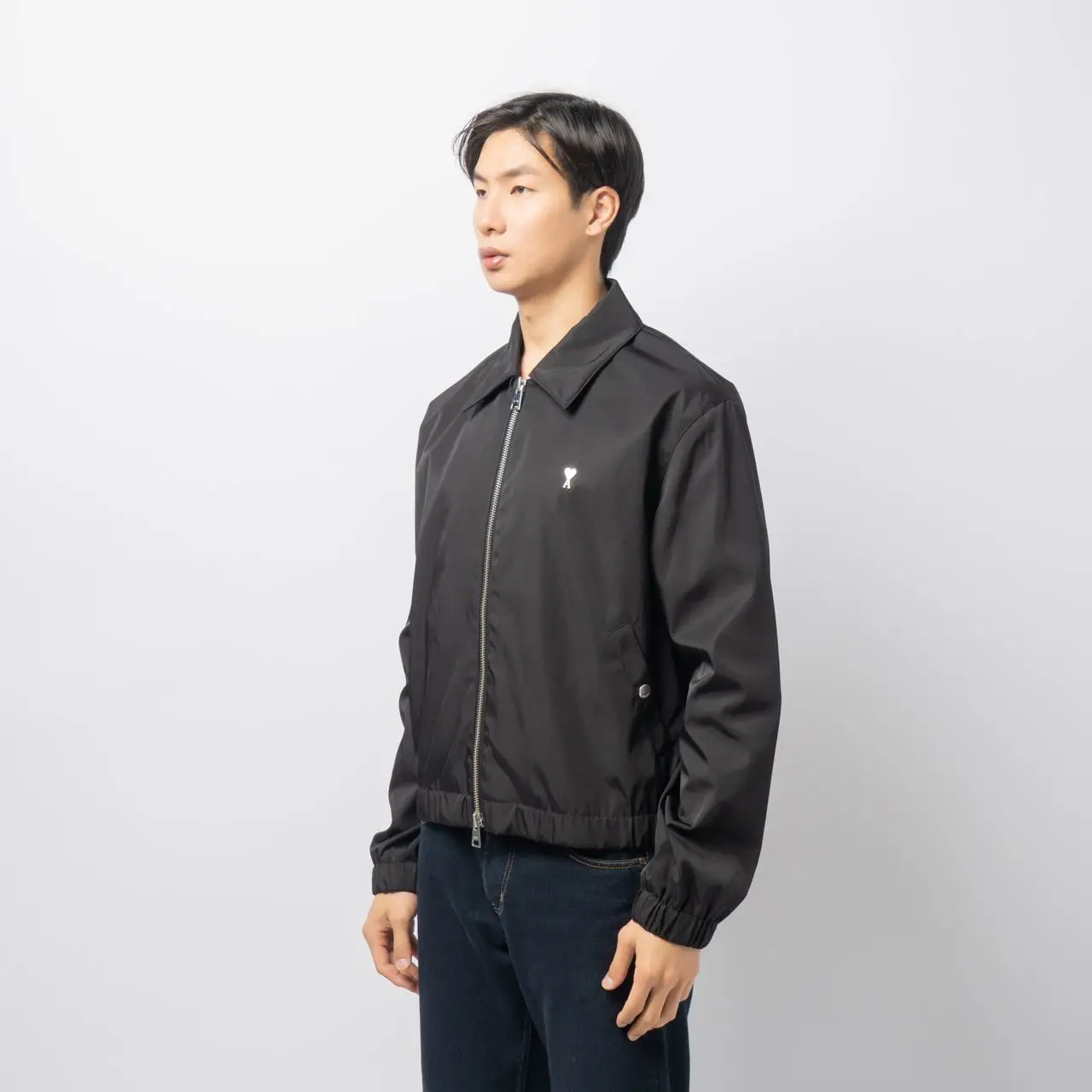 AMI Paris Ami De Coeur Virgin Wool Jacket | Black | FARFETCH RO