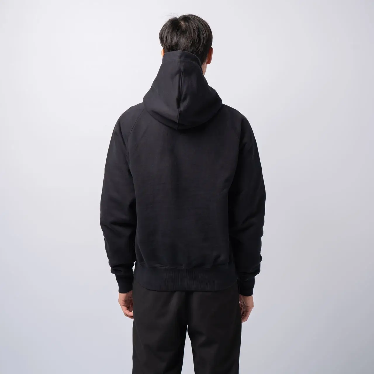 AMI ★ de Coeur Loopback Oragnic Cotton Fleece Hoodie Black Black Red Ami De Coeur Hoodie | AMI PARIS