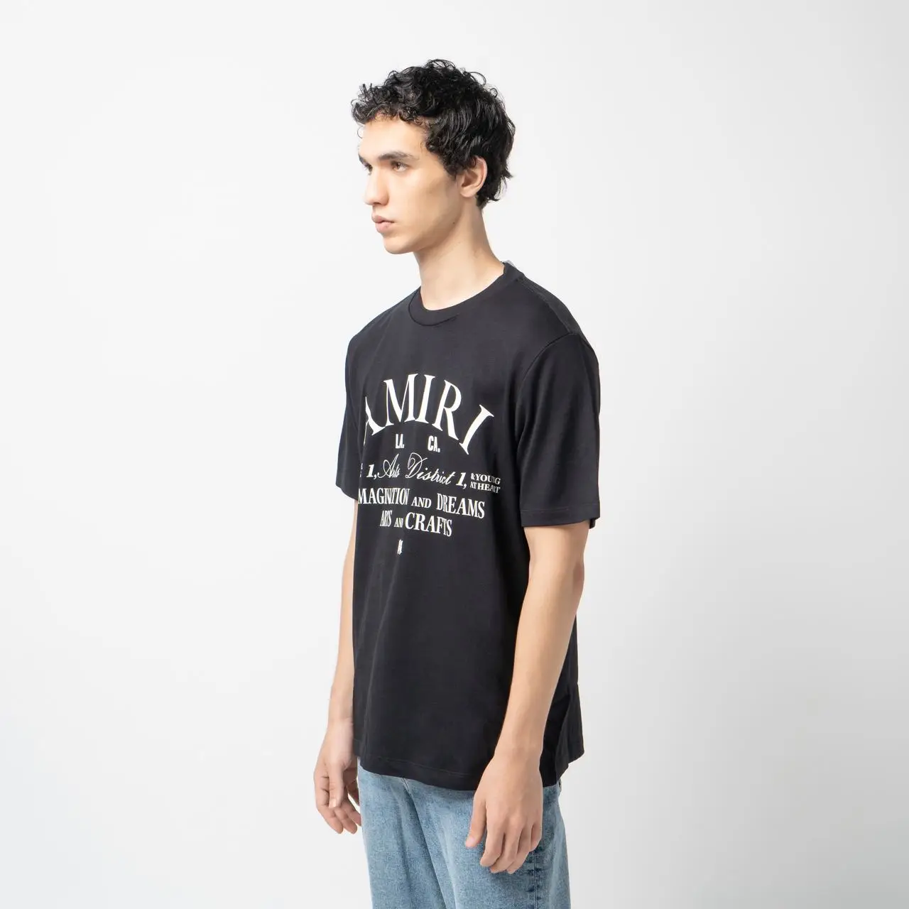 Tシャツ・カットソー AMIRI Men T-shirt Black AMJYTE1073 BLACK AMIRI Men T-shirt Black AMJYTE1073 BLACK (AMIRI/Tシャツ