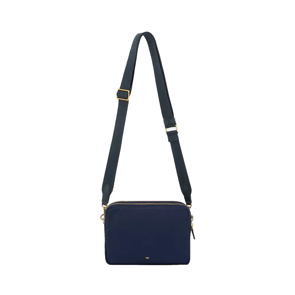 Anya Hindmarch Triple Zip Crossbody Bag Marine – voilà.id