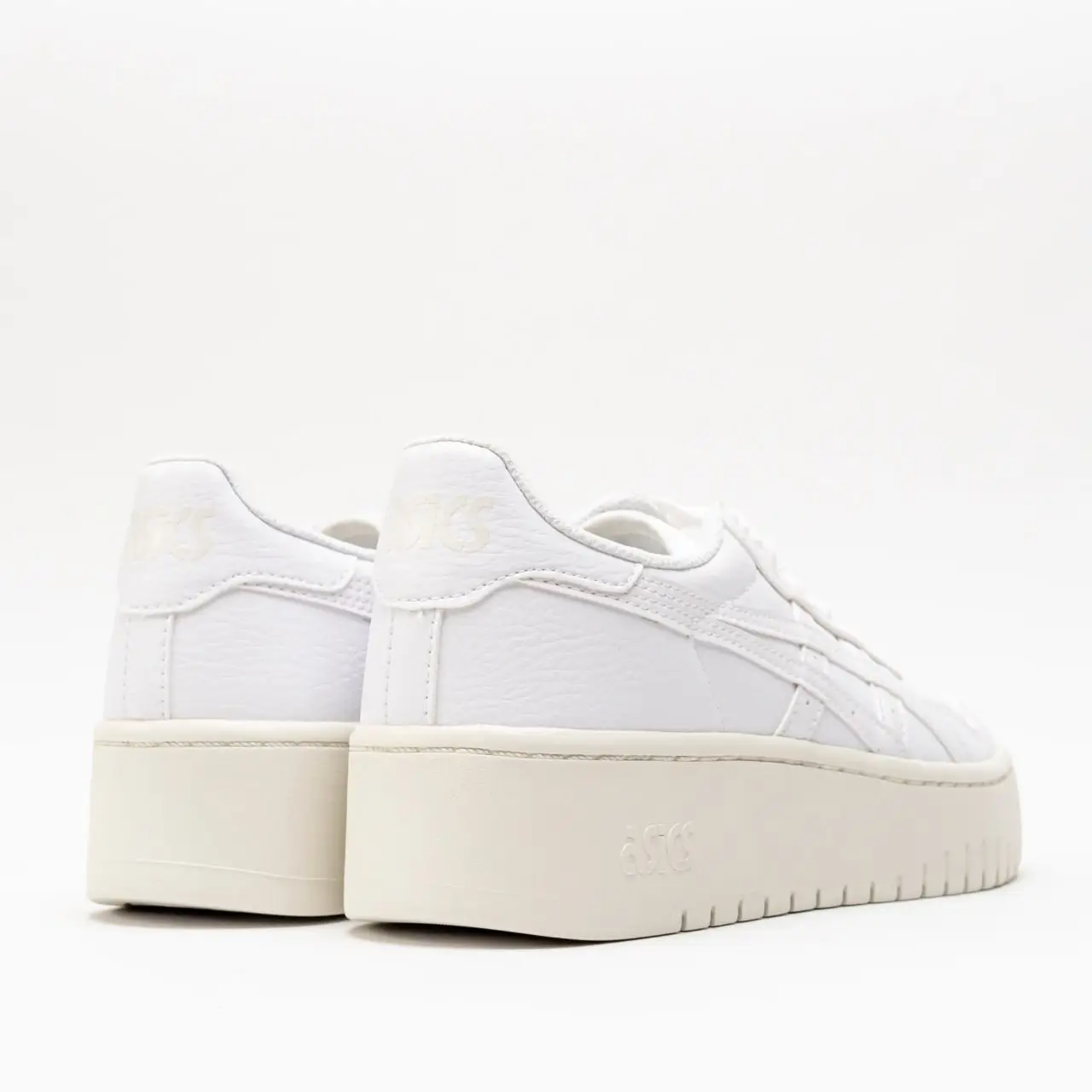 Asics Japan S PF Low Top Sneakers Leathers All White – voilà.id
