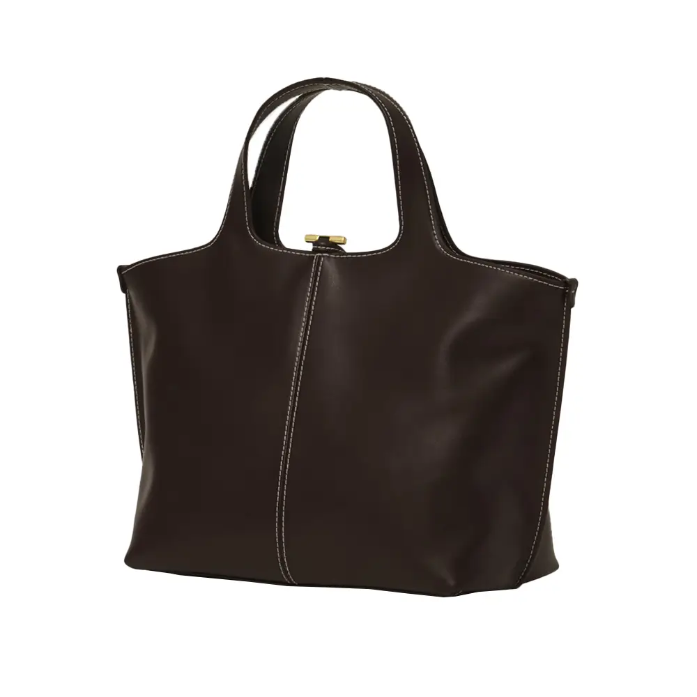 Atelier de LUMEN Panier Leather Stitches Tote Bag Organ