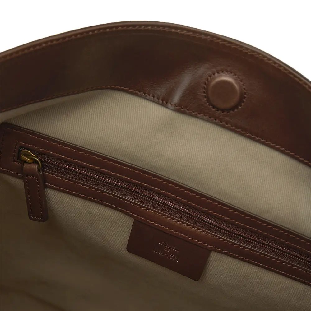 ショルダーバッグ・ポシェット ARETE BAG (BRUSHED BROWN) Atelier de LUMEN