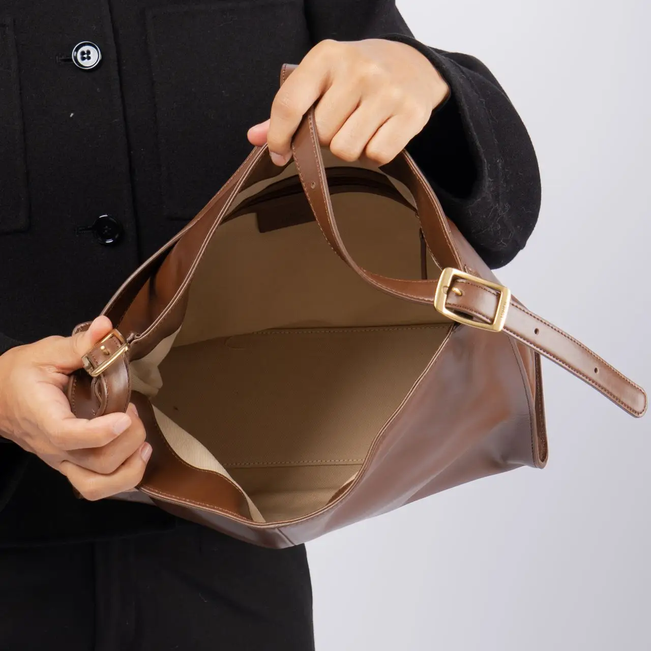 ◆洗練された◆ ◆Atelier de LUMEN◆ BIJOU BAG - oak brown Atelier de LUMEN