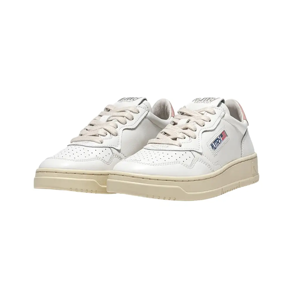 Autry Medalist Low-Top Sneakers Leather White/Pink Women