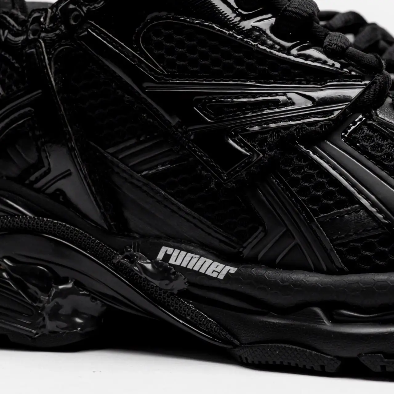 Balenciaga Runner Sneakers Mesh and Nylon Black Men – voilà.id