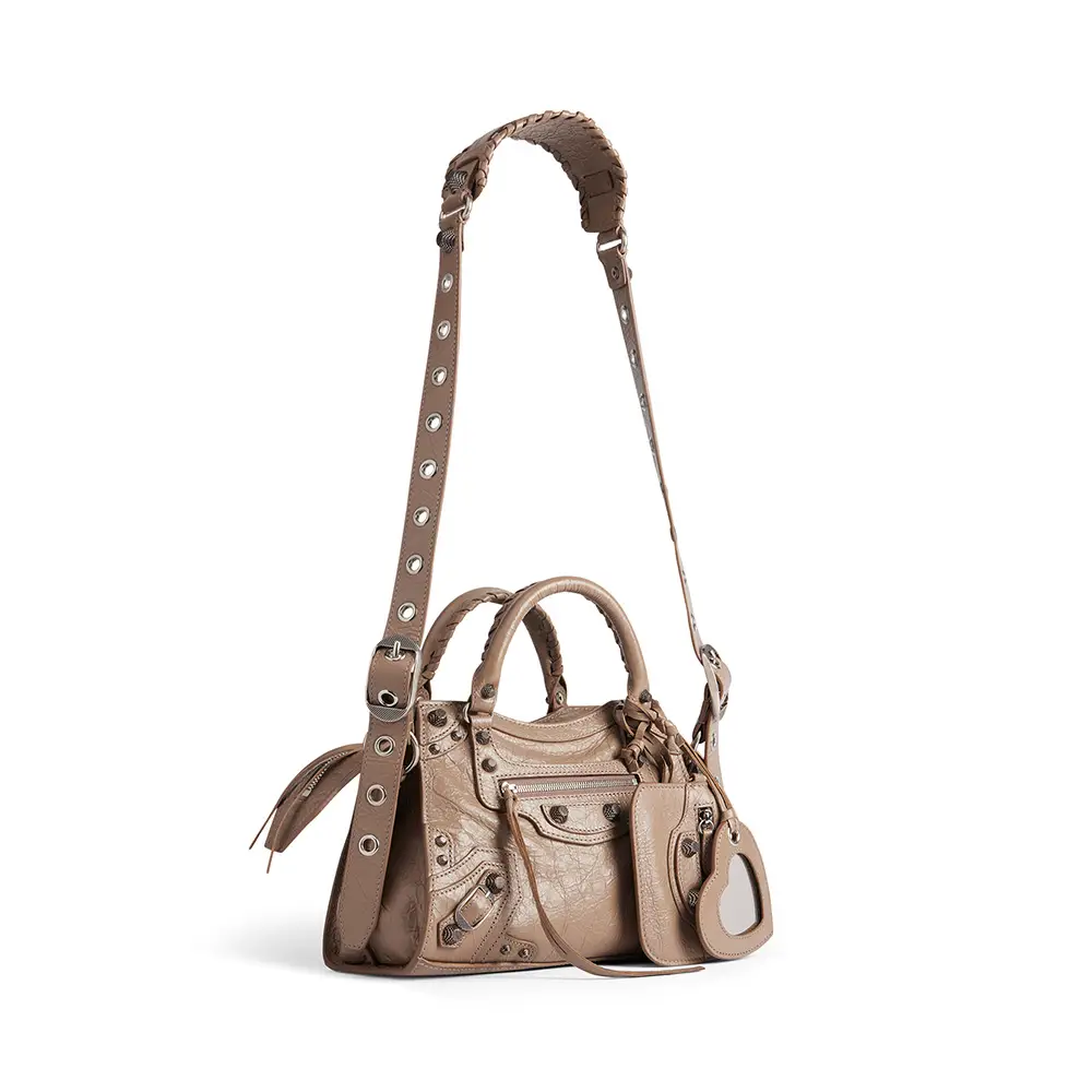 国内即発【BALENCIAGA】Neo Cagole XS 700940 ベージュ×SV金具 直営店買付】バレンシアガ☆NEO CAGOLE バッグ XS☆700940