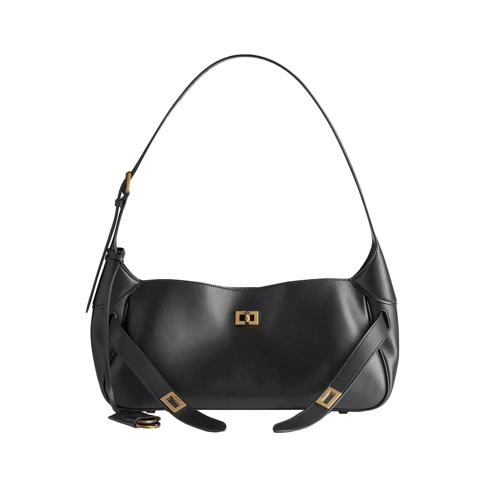 Celine Terence Patent Calfskin Shoulder Bag Black – voilà.id
