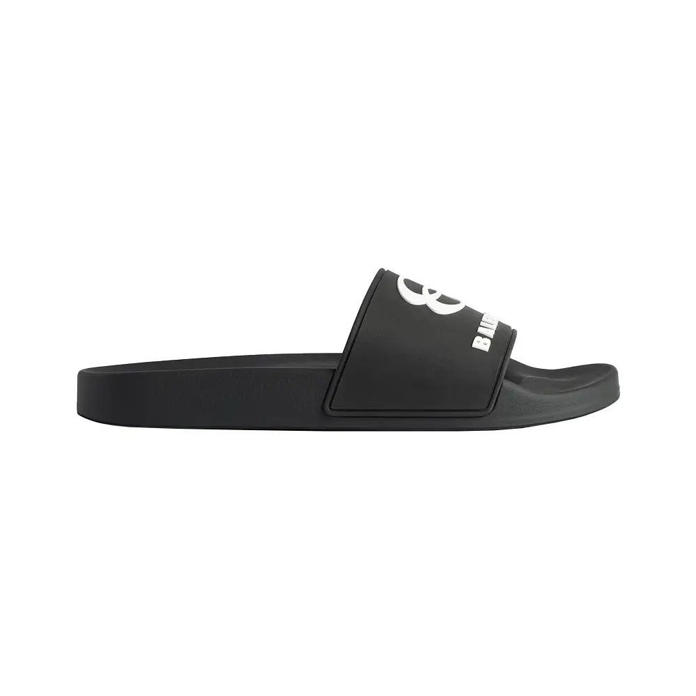 Valentino Garavani Rockstud Rubber Slider Sandal Black