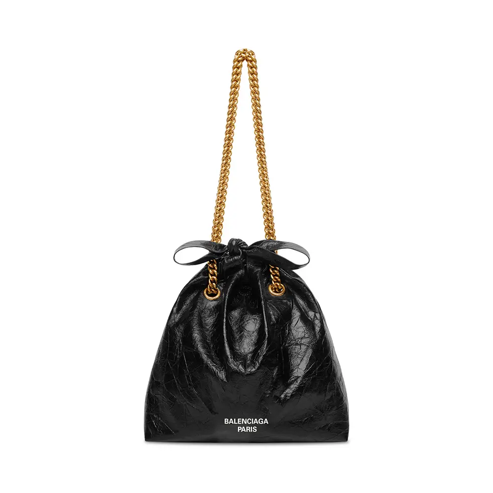 Balenciaga Crush Small Tote Bag Crushed Calfskin Leather