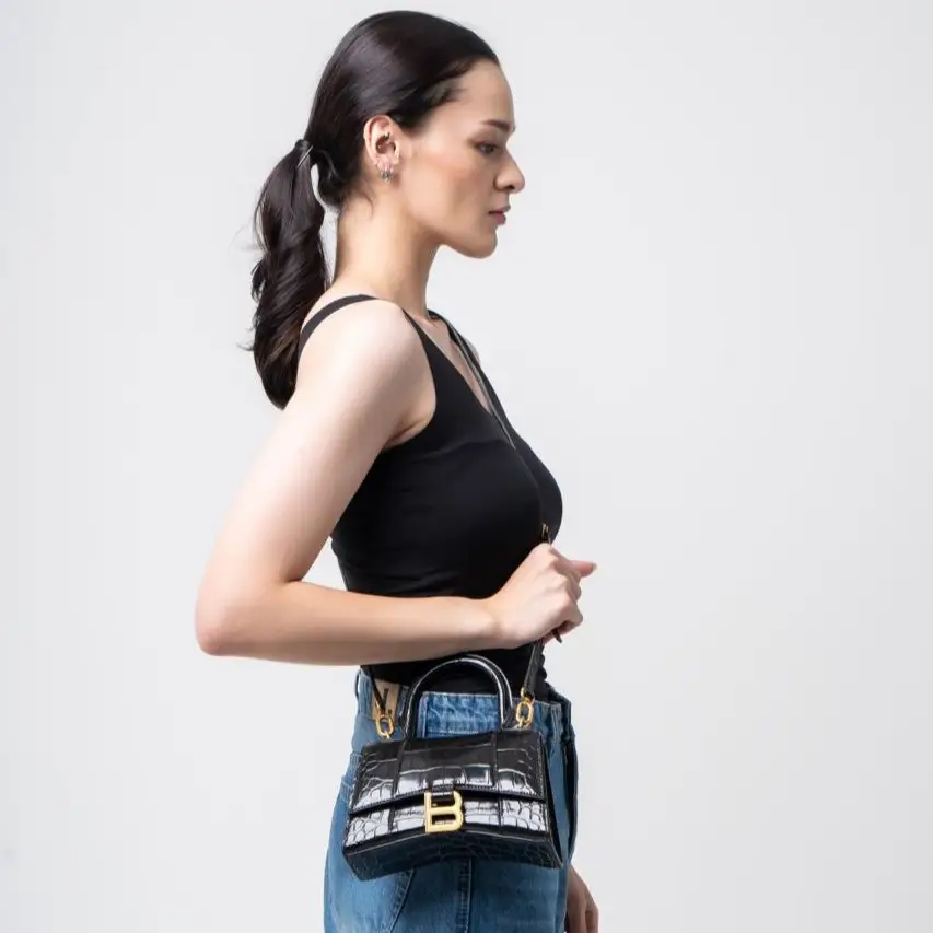 【BALENCIAGA】ブラック XS Hourglass バッグ Balenciaga 'Hourglass XS' shoulder bag | Women's Bags | Vitkac