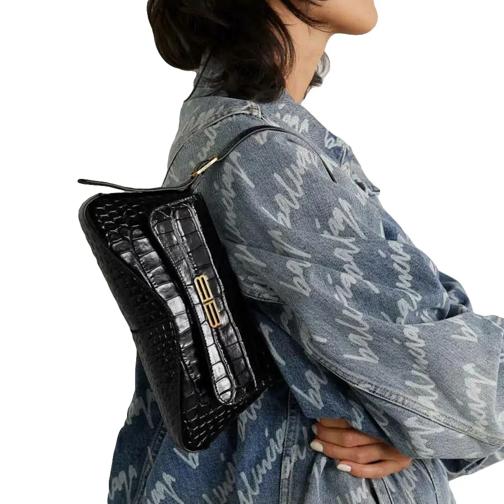 P*e様 balenciaga xxs flap bag Balenciaga XXS Flap Bag Croco Embossed Black Ghw – voilà.id