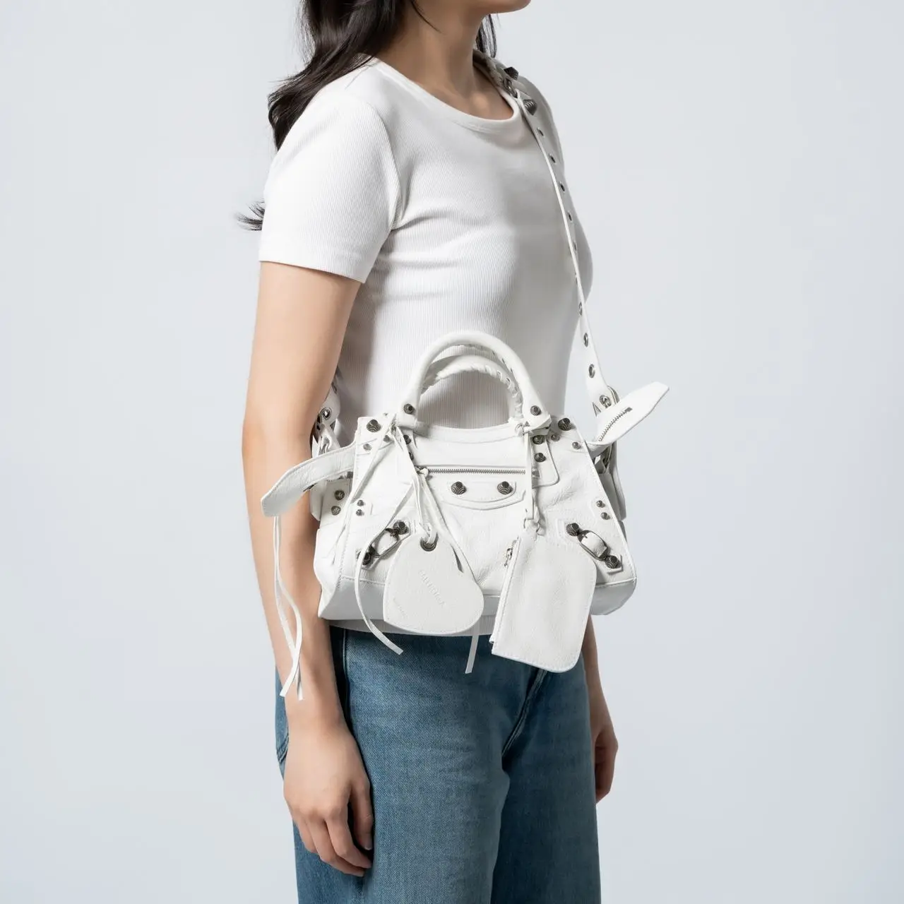 Balenciaga Neo Cagole XS Handbag White Shw – voilà.id