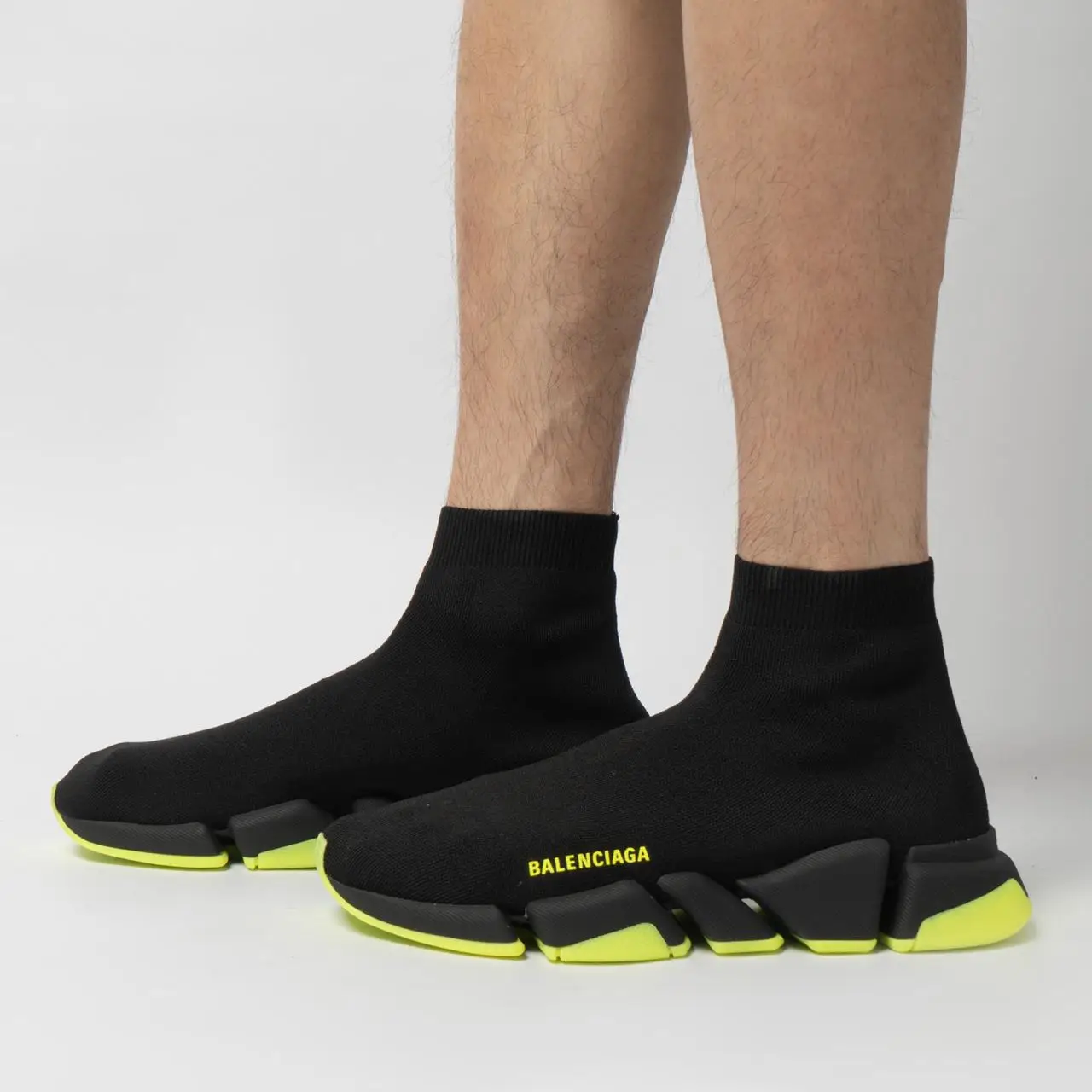 Balenciaga speed trainer yellow sole online