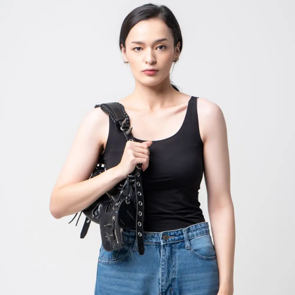 ショルダーバッグ・ポシェット Balenciaga Black Leather Modu Shoulder Bag Balenciaga Modu Fringe Chain Leather Shoulder Bag | Nordstrom
