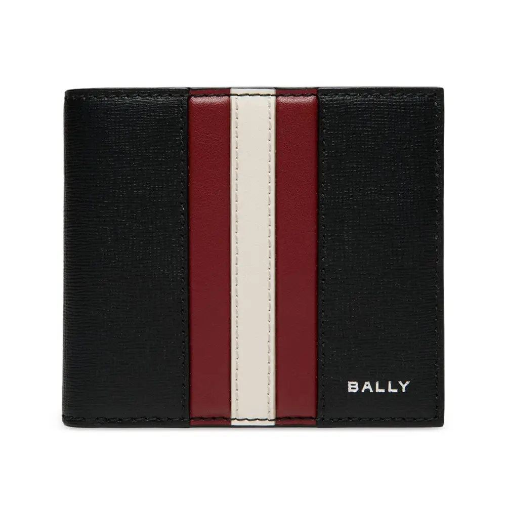 Bally RBN Small Zipper Coin Wallet Black White – voilà.id