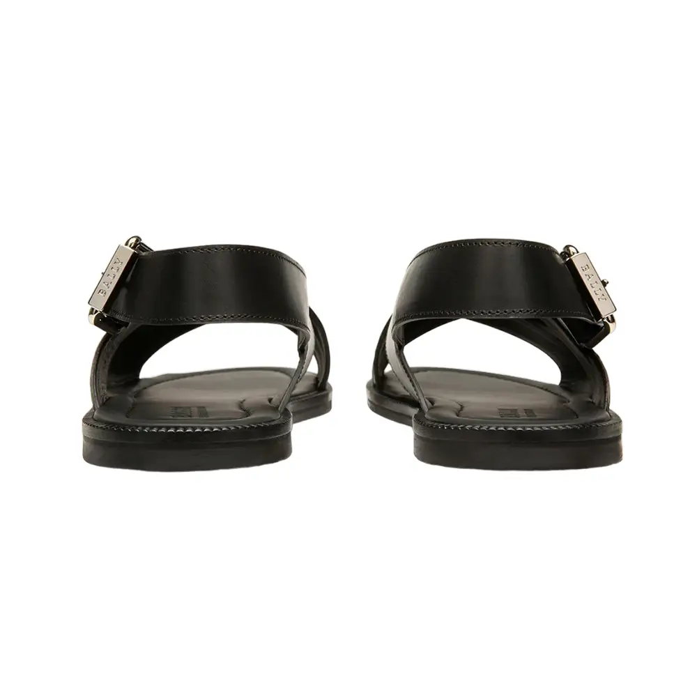 Bally Jamilo Calf Leather Sandals Black – voilà.id