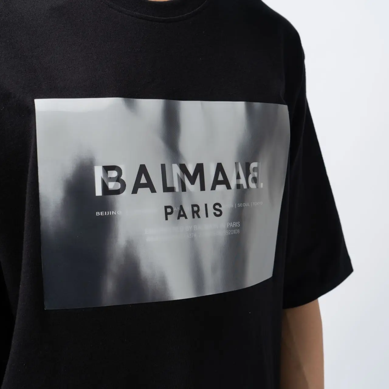 希少【BALMAIN】HOLOGRAM ブラックTシャツ 希少【BALMAIN】HOLOGRAM ブラックTシャツ (BALMAIN/Tシャツ