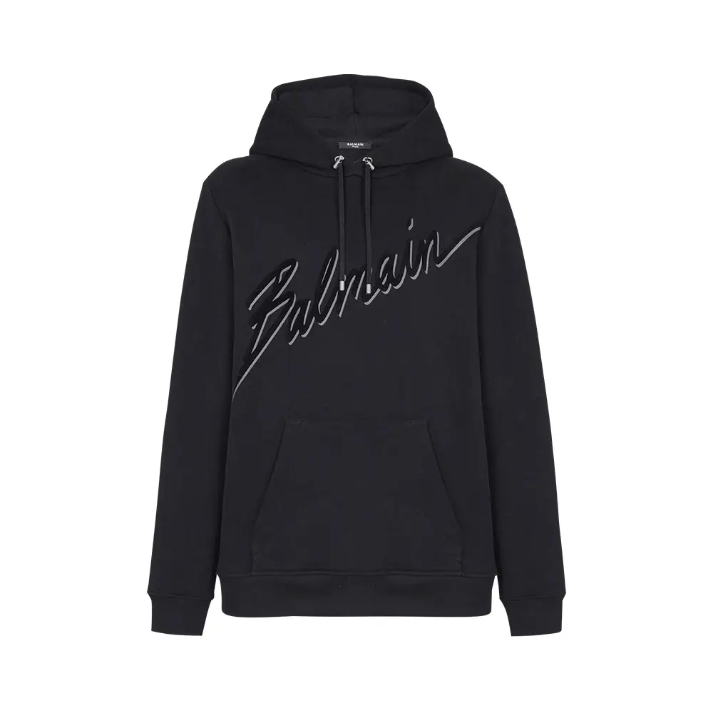 Givenchy White Logo Print Hoodie Black – voilà.id