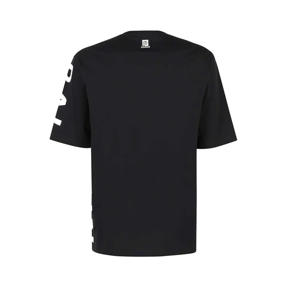 【関税込み】Balmain ブラック Paris Print Tシャツ T-shirt with Balmain Paris print black black - Women | BALMAIN