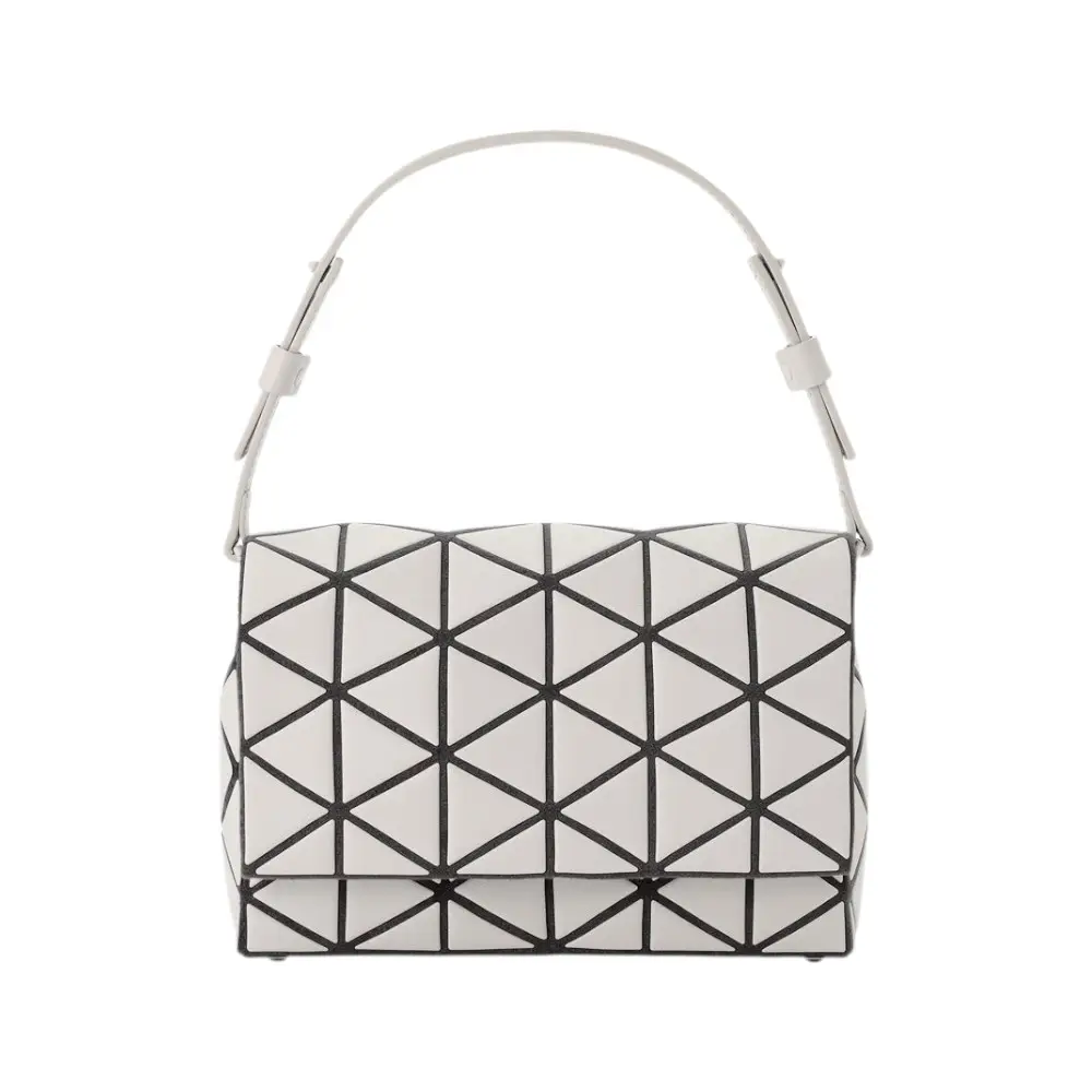 Bao Bao Issey Miyake Fossette Shoulder Bag Beige Black – voilà.id
