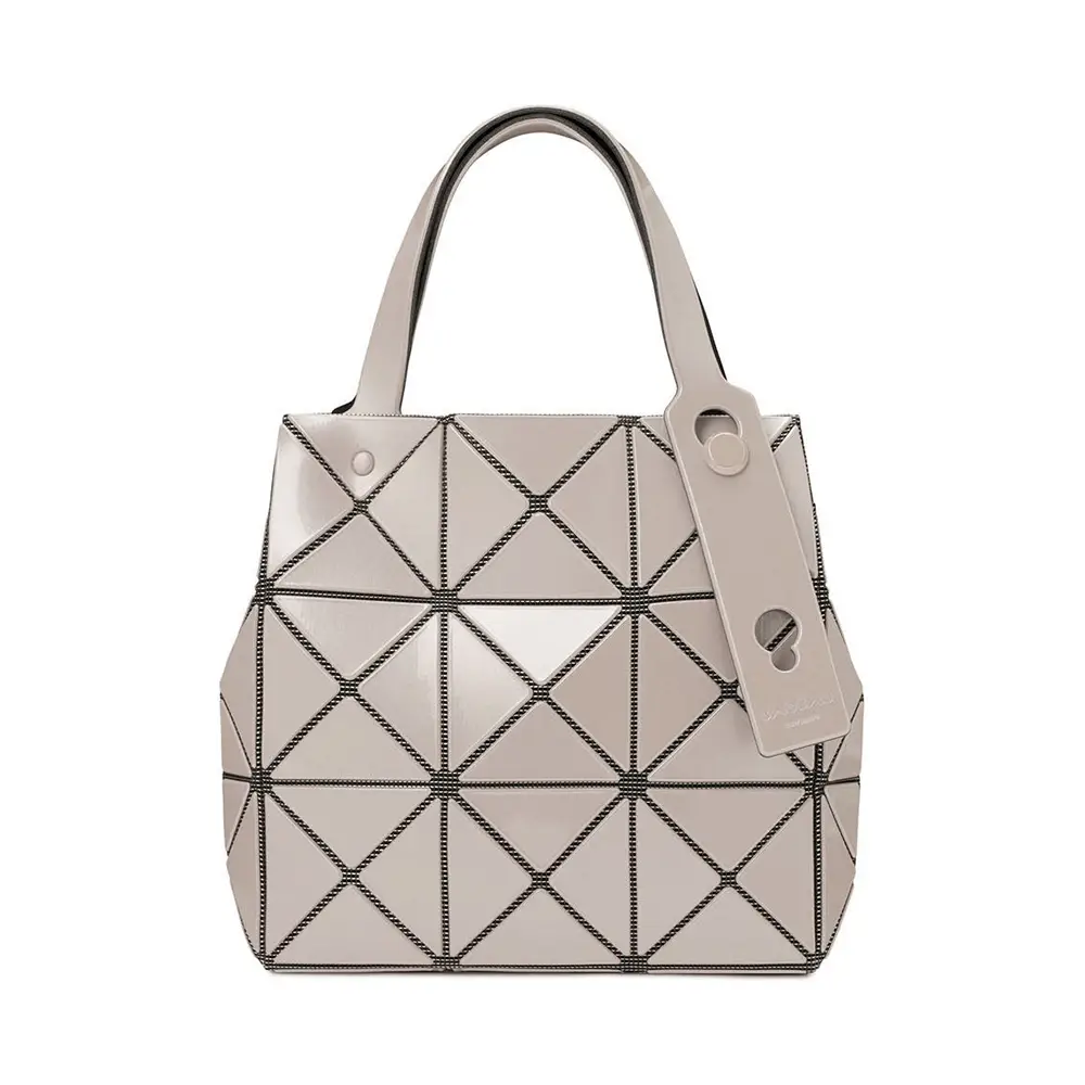Bao Bao Issey Miyake Carat Small Handbag White Beige – voilà.id