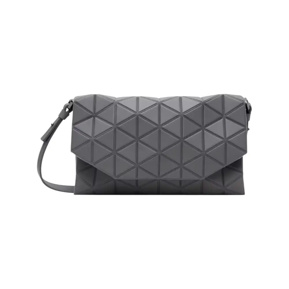 Bao Bao Issey Miyake Tonneau Matte Shoulder Bag Dark Grey – voilà.id