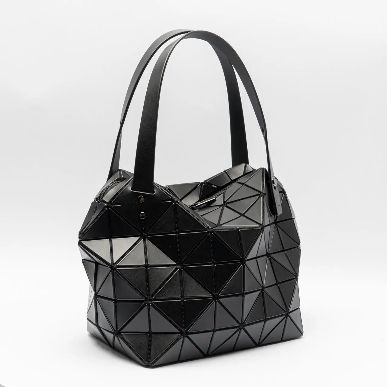 Bao Bao Issey Miyake Boston Handbag Matte Black – voilà.id