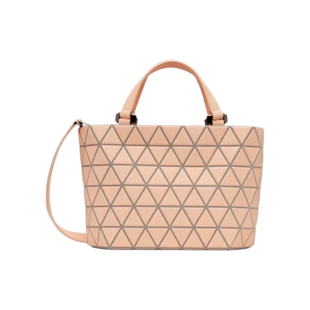 Bao Bao Issey Miyake Crystal Matte Handbag Light Coral Pink – voilà.id