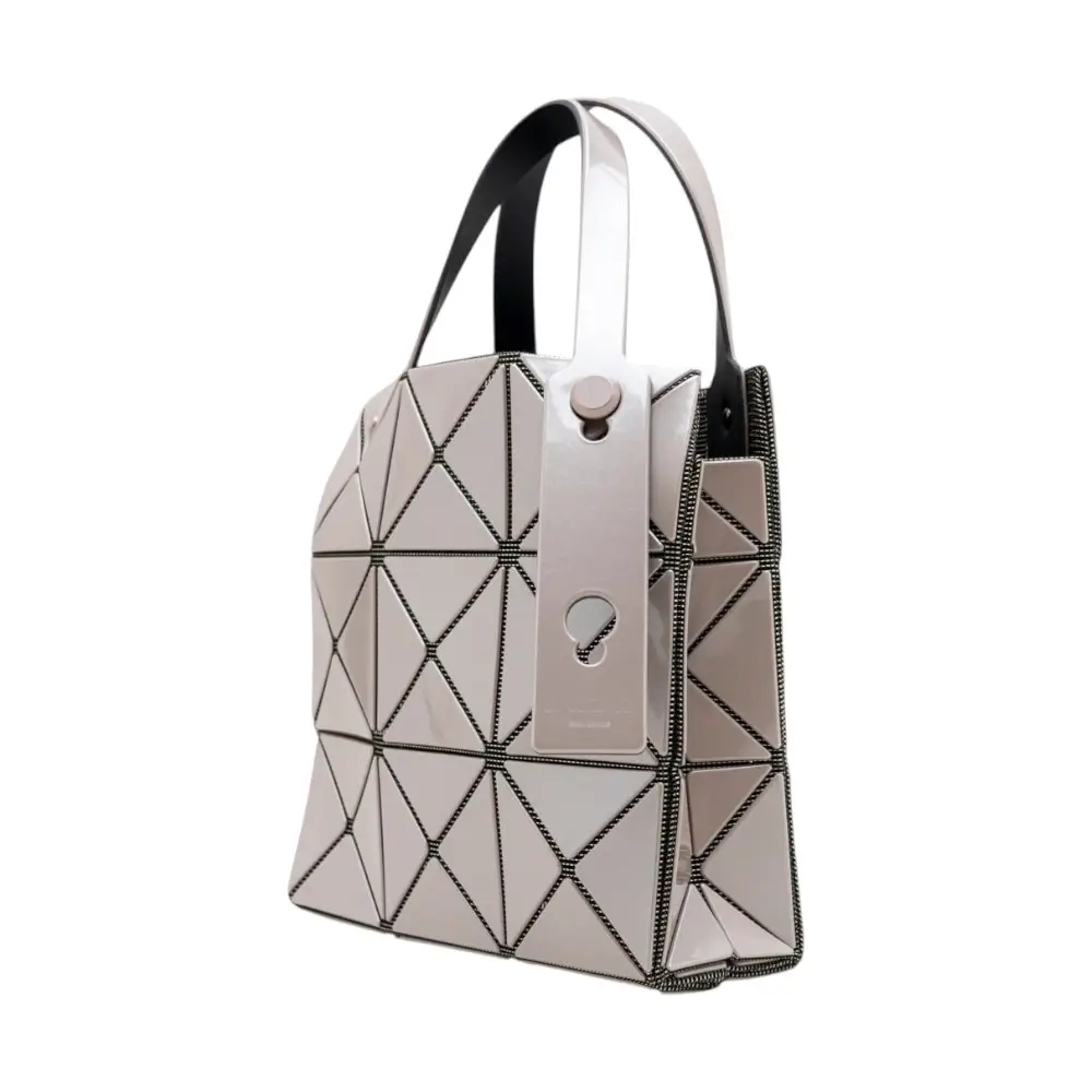 Bao Bao Issey Miyake Carat Small Handbag White Beige – voilà.id