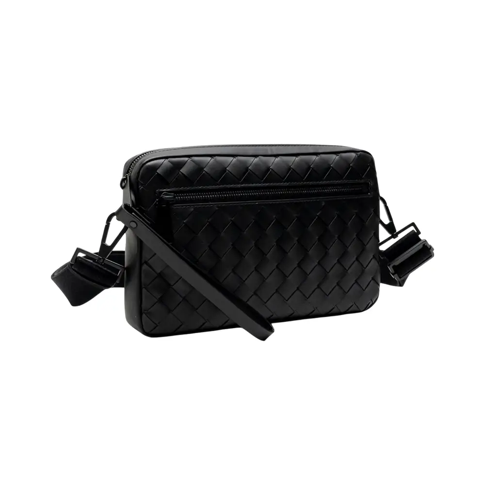 【BOTTEGA VENETA】★送料・関税込★Intreciato Small CameraBag Bottega Veneta Mini Loop Intrecciato Leather Camera Bag