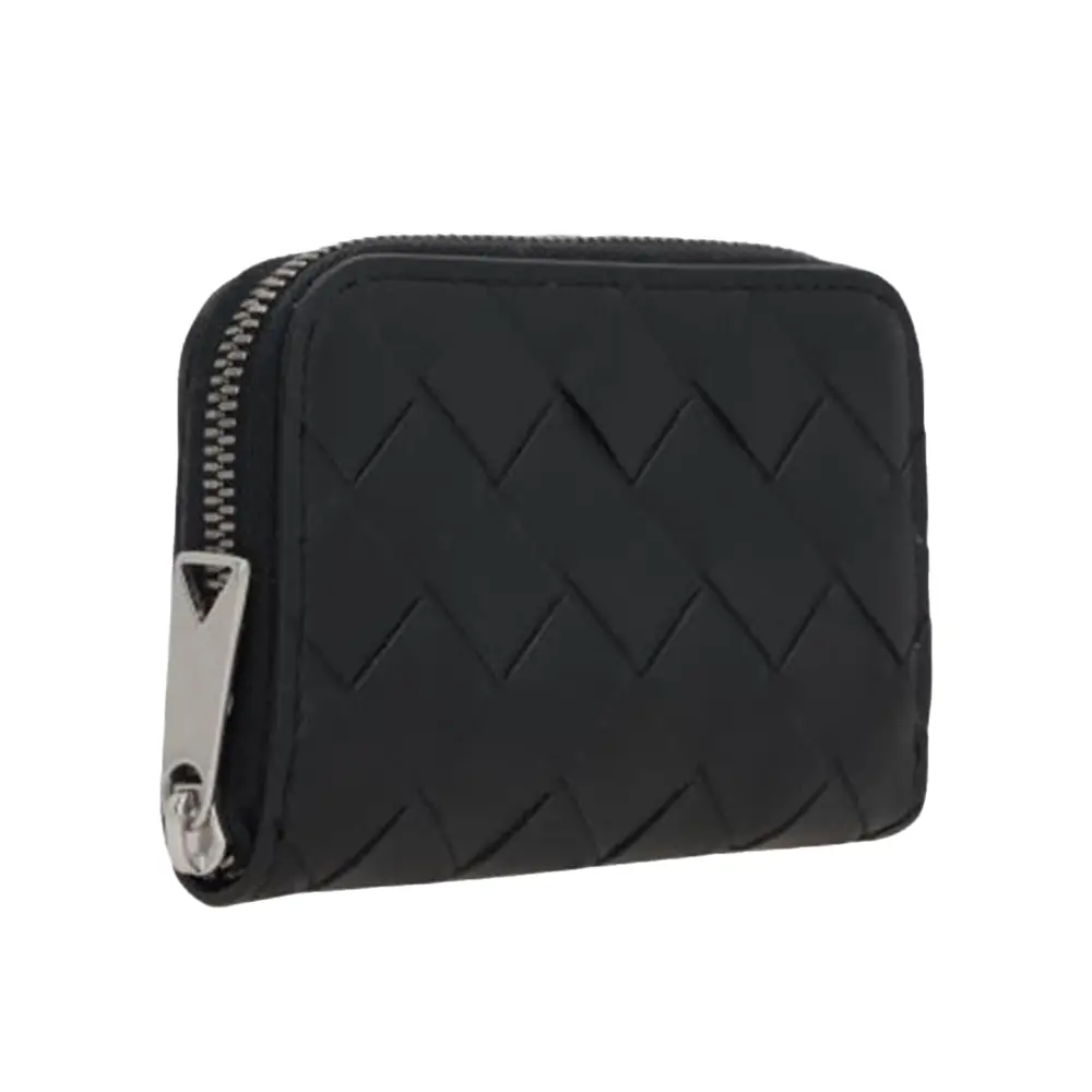Bottega Veneta Zipped Card Case Black – voilà.id