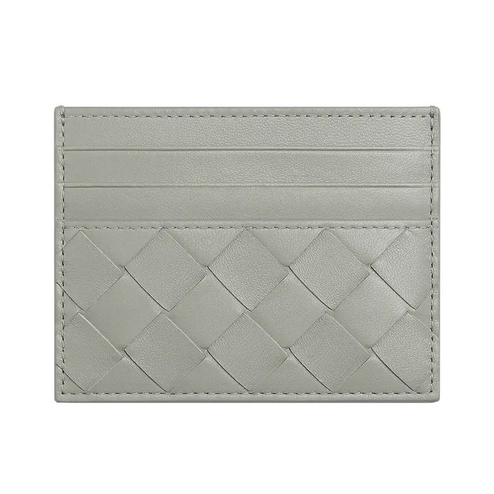 ★BOTTEGA VENETA★ Intrecciato Card Holder Light Grey 162150 Gray Intrecciato leather cardholder | BOTTEGA VENETA | NET-A
